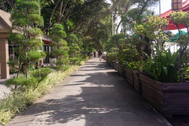 Jogging track on the beach side. Sanur, Bali