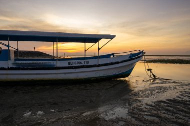 Balıkçı tekneleri sabah sahile demir atar.