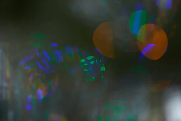 Renkli Bulanık Arka Plan Sim Işık Efekti Parti Bokeh Odağını — Stok fotoğraf