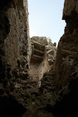 Dunamase Kalesi, İrlanda 'nın Portlaoise şehrinde bulunan tarihi bir binadır. Seyahat yeri simgesi.