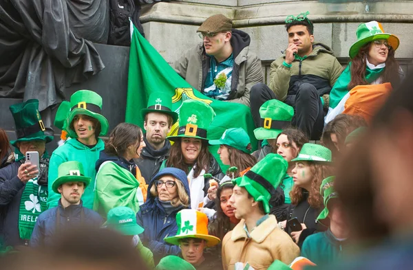 Dublin Ireland 2023 Annual Patrick Day Parade Streets Dublin City — Stock Photo, Image
