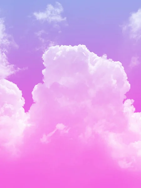 Nuvola Cielo Con Sfondo Rosa Viola — Foto Stock