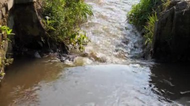 Şelaleden akan su, doğa.