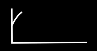 animasyon Siyah zemin üzerinde basit bir sinüs dalgası grafiği