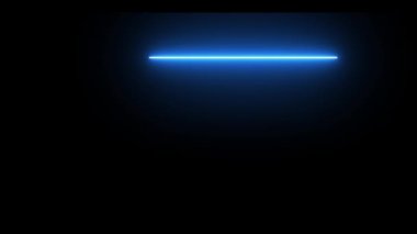 Yeni Yıl 2025 Neon açık mavi ve mor renkli animasyon, siyah arkaplanda yeni yıl animasyonu