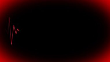 Yoğun Bakım Ekoloji Birimi 'nde Ekg Monitörü. Kalp atışı görsel efekt. acil durum