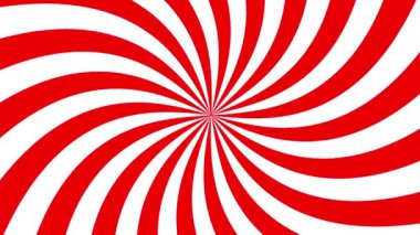 güneş fırçası animasyonu kırmızı ve beyaz renk bükülmüş, 4k çözünürlük soyut arkaplan, spiral, çarpık ve şeker rengi