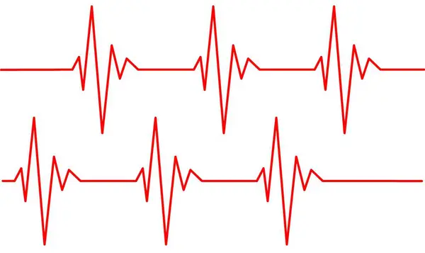 Kalp atışı ikonu. Düz stil. vektör illüstrasyonu.