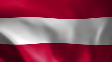 Avusturya bayrak animasyon arka planı, 4k çözünürlük