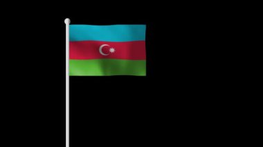 Azerbaycan Bayrak Animasyonu, 4k çözünürlüklü bayrak geçmişi, bağımsızlık günü ve milliyet günü