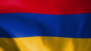 Artsakh bayrak sallıyor, Ermeni bayrağı rüzgarda gururla dalgalanıyor.