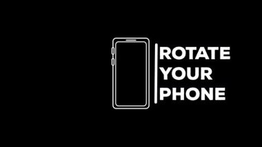 Telefonunuzu döndürün. 90 derece döndürün. Canlandırma tam ekran manzara kipi ile döndürün.