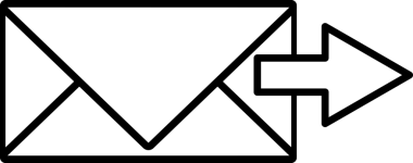 simge hızlı posta, ileti, beyaz arkaplanda izole edilmiş zarf düz biçim simgesi gönder