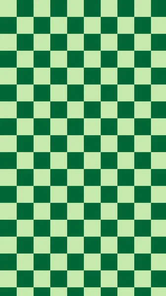 Estetické Roztomilé Svislé Zelené Šachovnice Gingham Kostkované Dámské Tapety Ilustrace — Stock fotografie