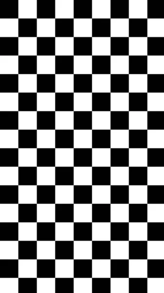Αισθητική Χαριτωμένο Κάθετη Μαύρο Και Άσπρο Checkerboard Gingham Καρό Πούλια — Διανυσματικό Αρχείο