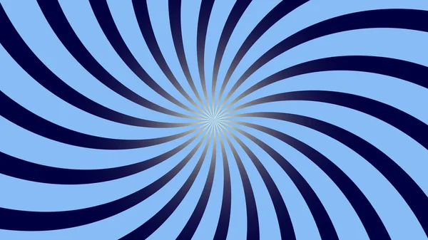 Estetiskt Blå Spinn Spiral Sunburst Bakgrund Illustration Perfekt För Bakgrund — Stockfoto