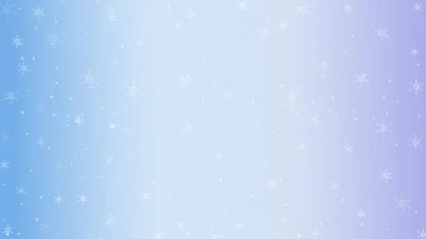 冬季假日雪片框架渐变蓝色背景图解 非常适合背景 明信片 — 图库矢量图片