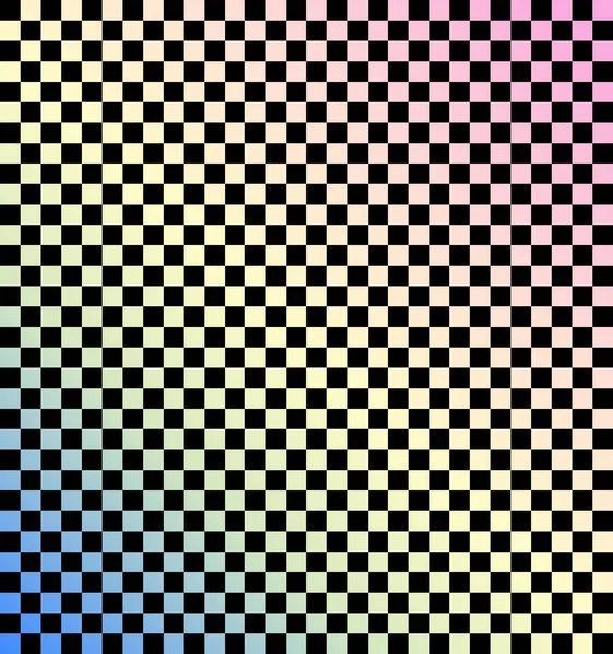 Aesthetic Colorful Gradient Checkerboard Gingham Plaid Checkered Background Illustration Perfect — Stock Photo, Image