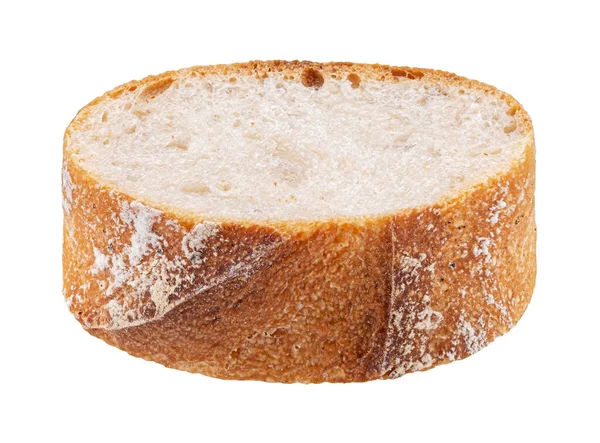 法式面包片 白色背景 全场深度隔离 — 图库照片