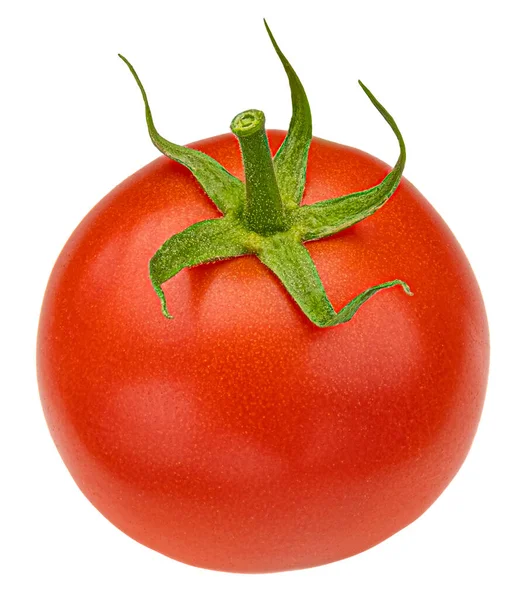 One Whole Cherry Tomato Isolated White Background Clipping Path Full — Stock Photo, Image