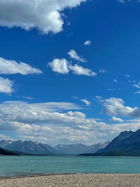 Pohled Horská Jezera Kanadě — Stock fotografie