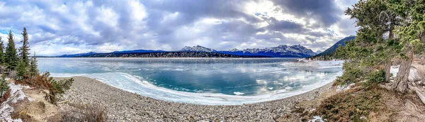 Panorama Blue Mountain Lake — Stock Photo, Image