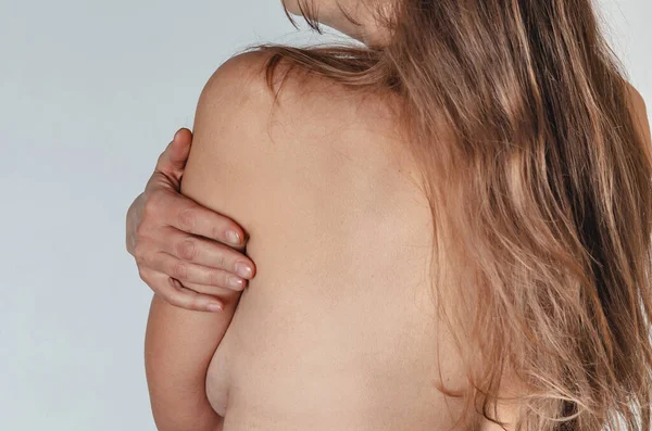 어깨에 통증의 위치를 표시하는 부위가 콘셉트 — 스톡 사진