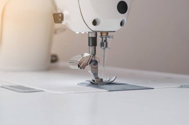 The working part of sewing machine. Tailoring