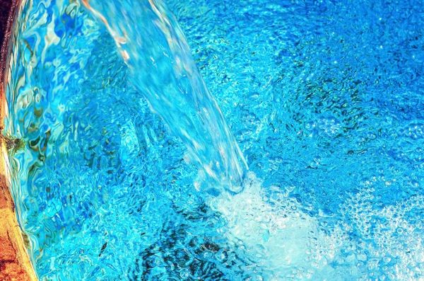 Stream Water Flows Pool Blue Water — Stock Photo, Image