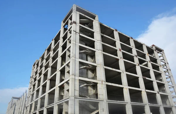 Stedelijke Constructie Concept Betonnen Gebouw Aanbouw Afbeelding — Stockfoto