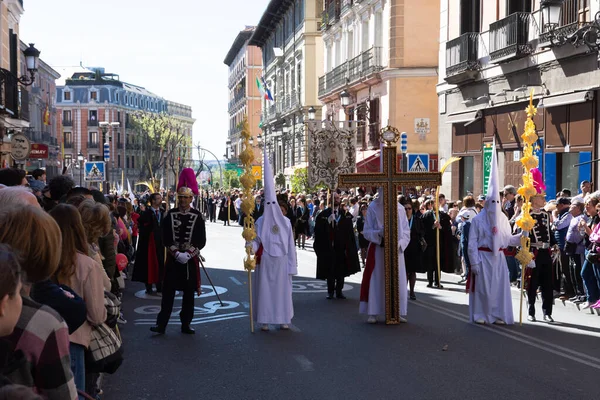 2015 Madrid Spain April 2023 Procession Holy Week Palm Sunday — 스톡 사진