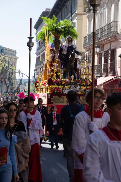 Madrid Španělsko Dubna 2023 Svatý Týden Palm Sunday Kolokvium Zvané — Stock fotografie