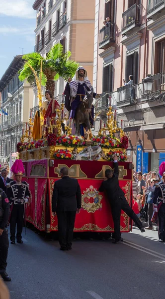 Madrid Španělsko Dubna 2023 Průvod Svatého Týdne Palm Sunday Kolokviálně — Stock fotografie