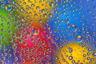 Bulanık renk yuvarlak benekleri biçiminde soyut arkaplan dokusu