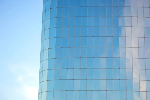 Fachada Cristal Del Edificio Contra Cielo —  Fotos de Stock