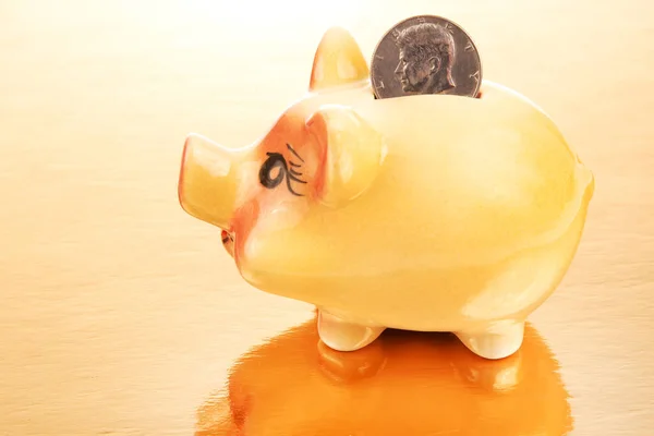 ceramic coin box in the shape of a pig. accumulation of finances and growth of monetary incomes. deposit and investment in business
