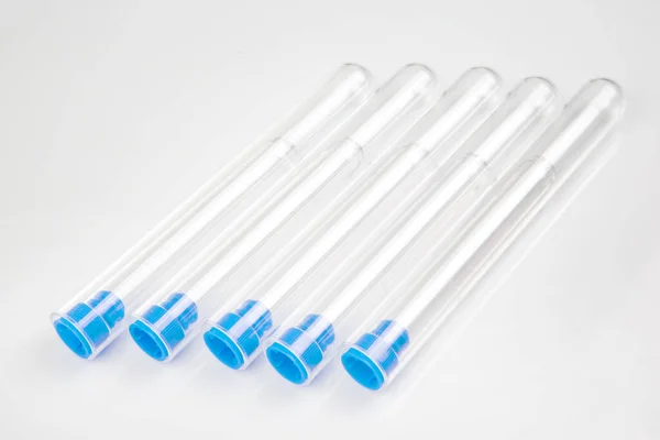 Set Medical Test Tubes Isolated White Background — Stockfoto