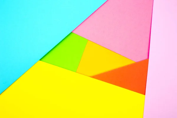Renkli Kağıt Seti Yaratıcılık Yaratıcılık Arkaplan Geometrik Soyutlaması — Stok fotoğraf