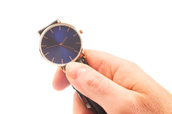 Wristwatch Hand White Background — Foto Stock