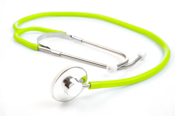 Stethoscope White Background Heart Rate Medical Instrument — Stock Photo, Image