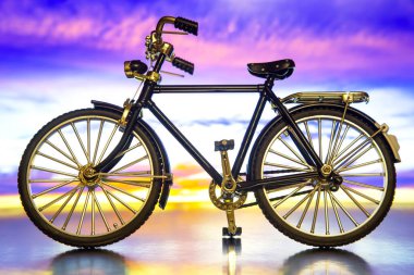 road bike model on the background of nature. transport for travel