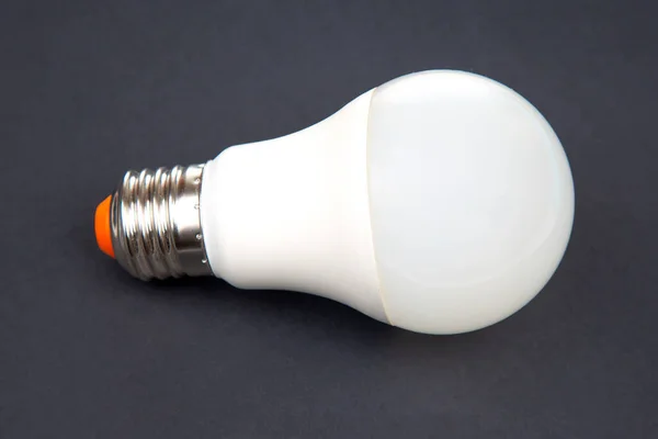 Біла Світлодіодна Лампа Електроенергія Сучасних Пристроях — стокове фото