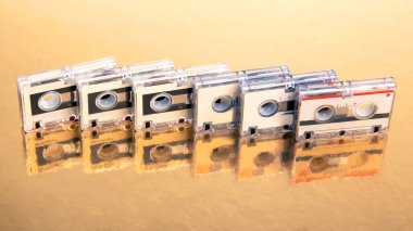 Ses kaseti. Ses ve gazetecilikle çalışmak için bir cihaz. analog ses kaydı.