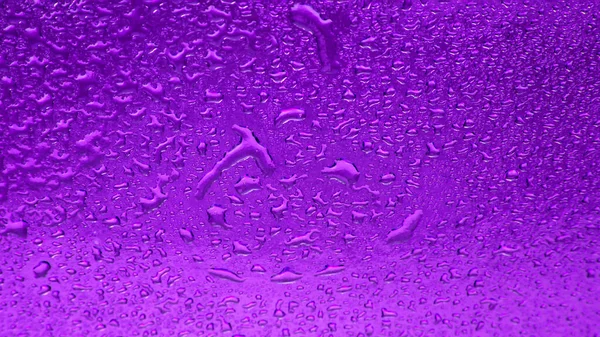 Gotas Agua Sobre Fondo Color Textura Abstracta — Foto de Stock