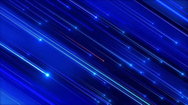 Blauwe Ster Vallende Lichten Elegantie Abstracte Achtergrond — Stockfoto