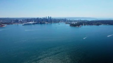 Vancouver Liman Kenti Hava Arkaplanı