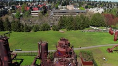 Seattle Park 'taki Tarihi Makineler İnsansız Hava Aracı tarafından Yakalandı