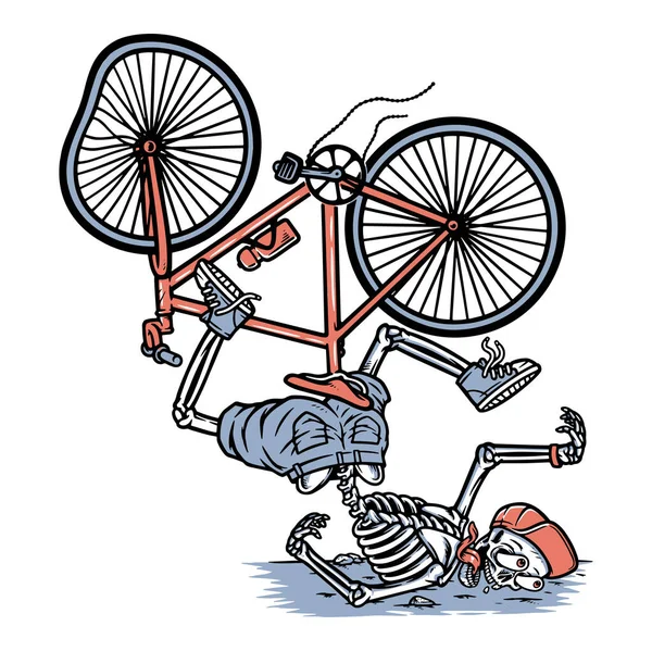 Accident Vélo — Image vectorielle
