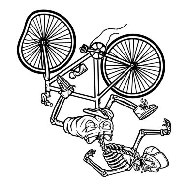 Bisiklet sürerken kaza yapmış.