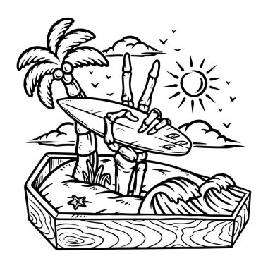 Sahilde barış yapın.